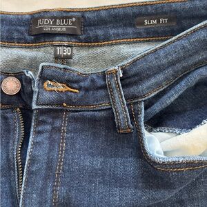 Judy Blue Slim Fit Shark Bite Jeans